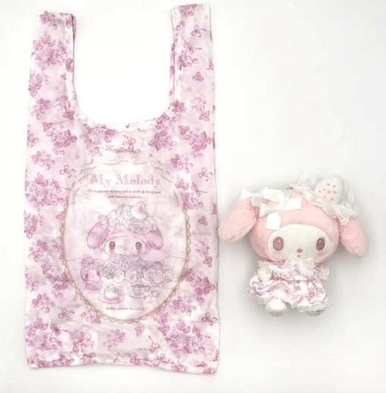 My Melody White Strawberry Keychain